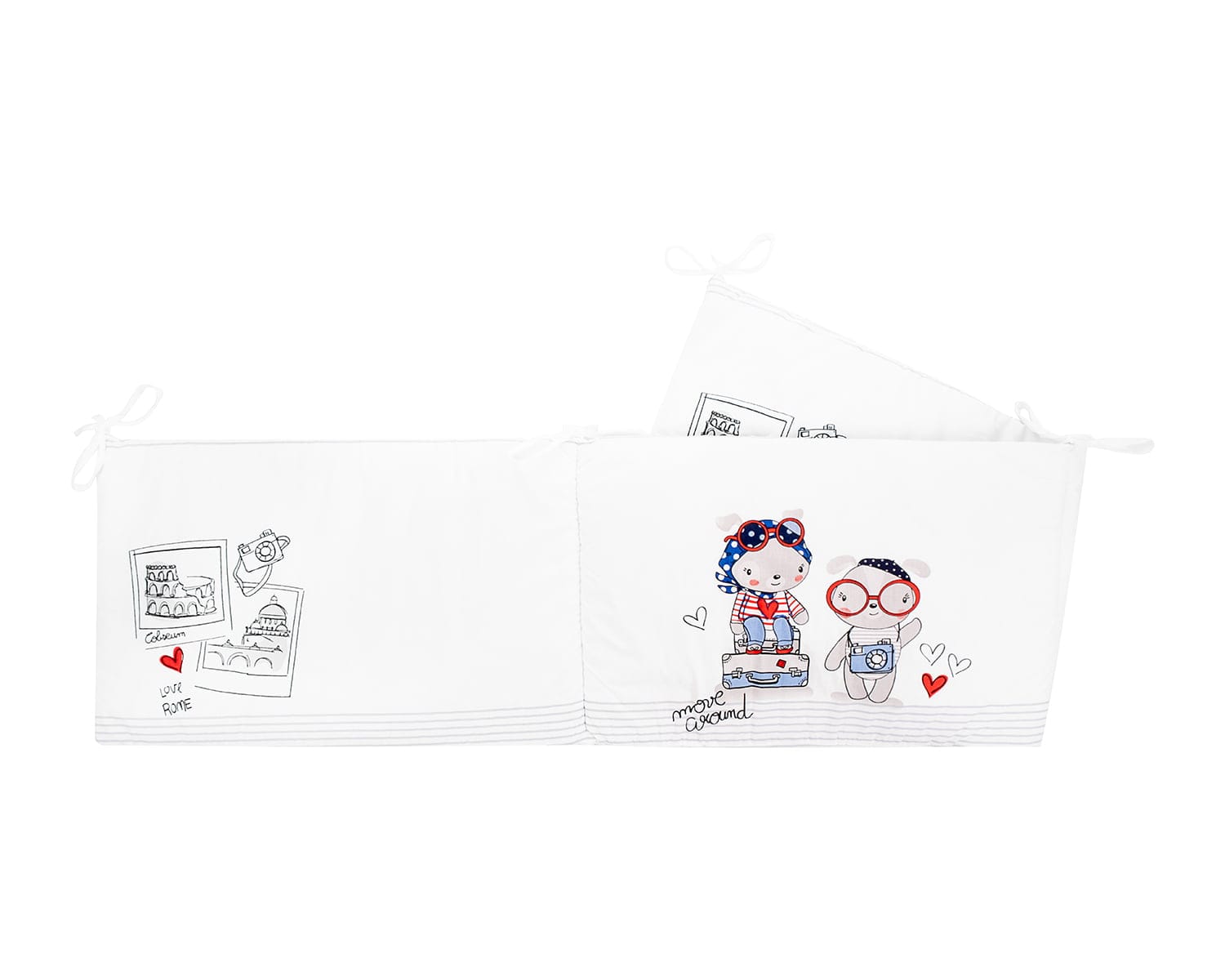 Обиколник с вата Love Rome 210см