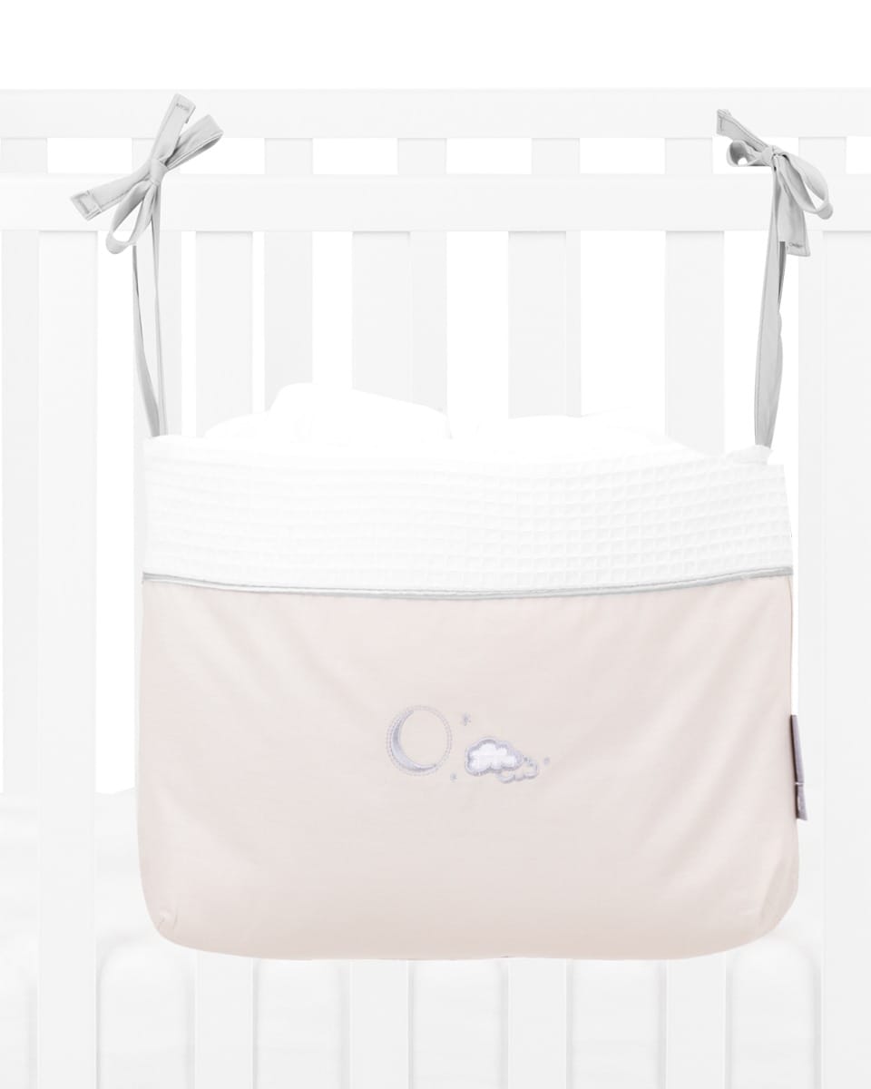 Кош за памперси с връзки Dream Big Beige