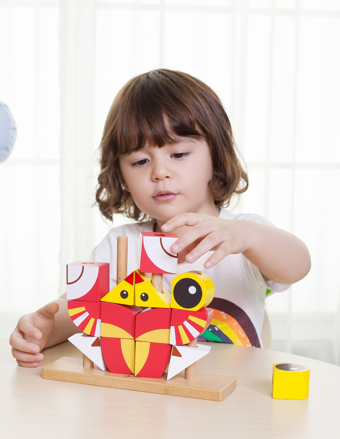 Дървен пъзел - кубчета Лъвче