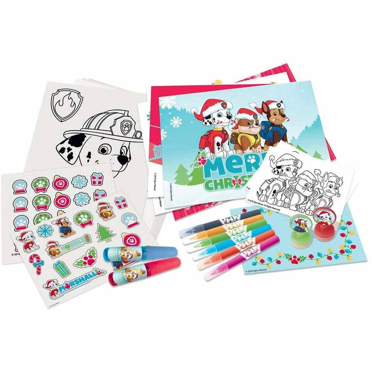 Коледен чорап за подаръци с 60 части за оцветяване, Пес Патрул