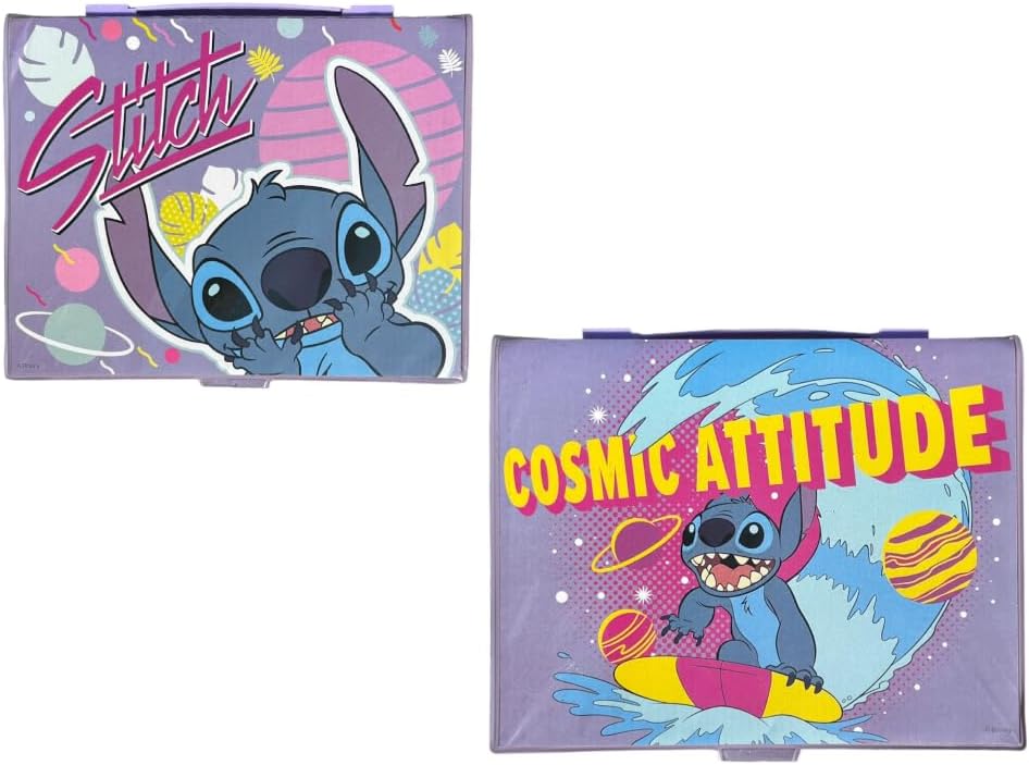 Детско куфарче с аксесоари за рисуване "Стич" - 52 части