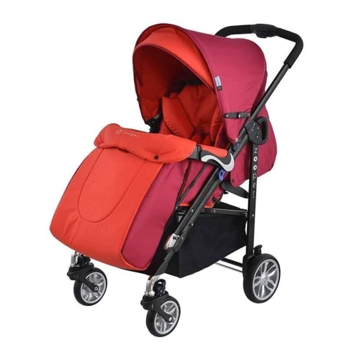 Детска количка, комбинирана zooper waltz flaming plaid, червена