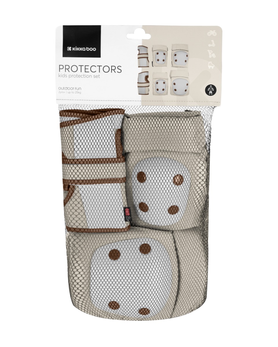 Комплект протектори за колене и лакти Beige - Image 2