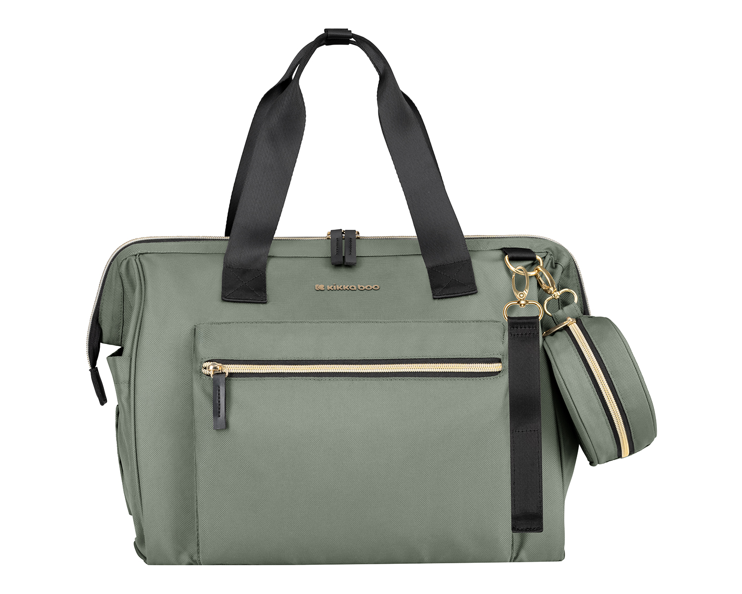  • Луксозна материя и сатенирани детайли;• Включена подложка за повиване; • Закачалки за лесно прикрепяне към дръжката на количката;• Широк отвор на основния джоб за по-лесен достъп;• Вътрешни джобове за пелени и аксесоари;• Преден и заден външен джоб с цип и открити странични джобове с лесен достъп;• Непромокаем джоб за мокри предмети;• 2 термоизолирани отделения за шише