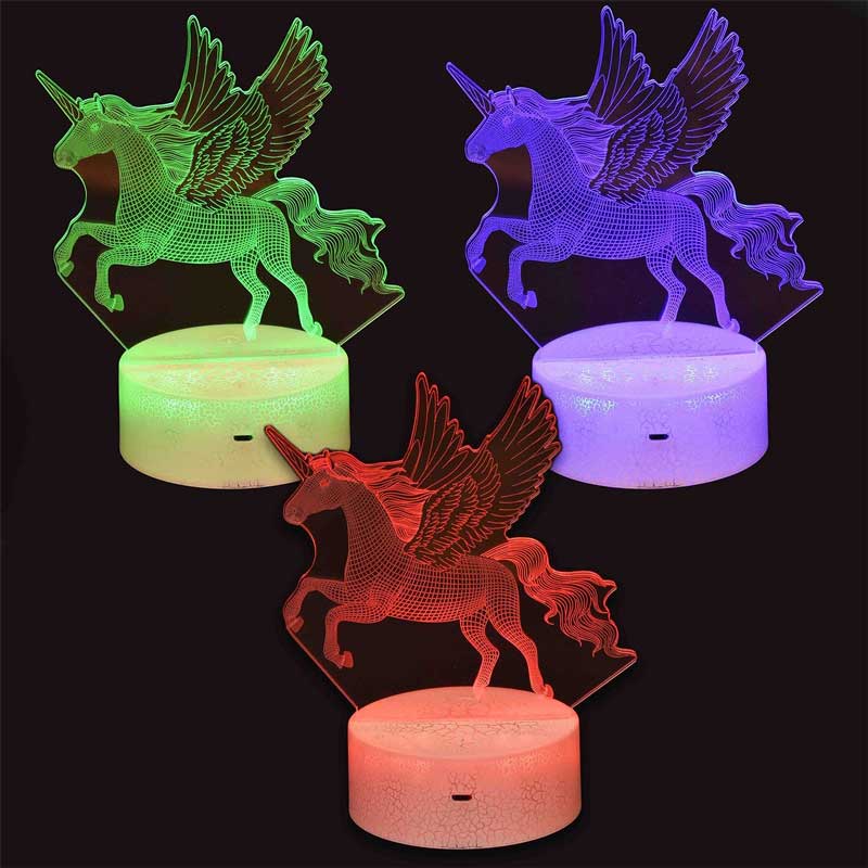 Детска нощна 3D LED лампа