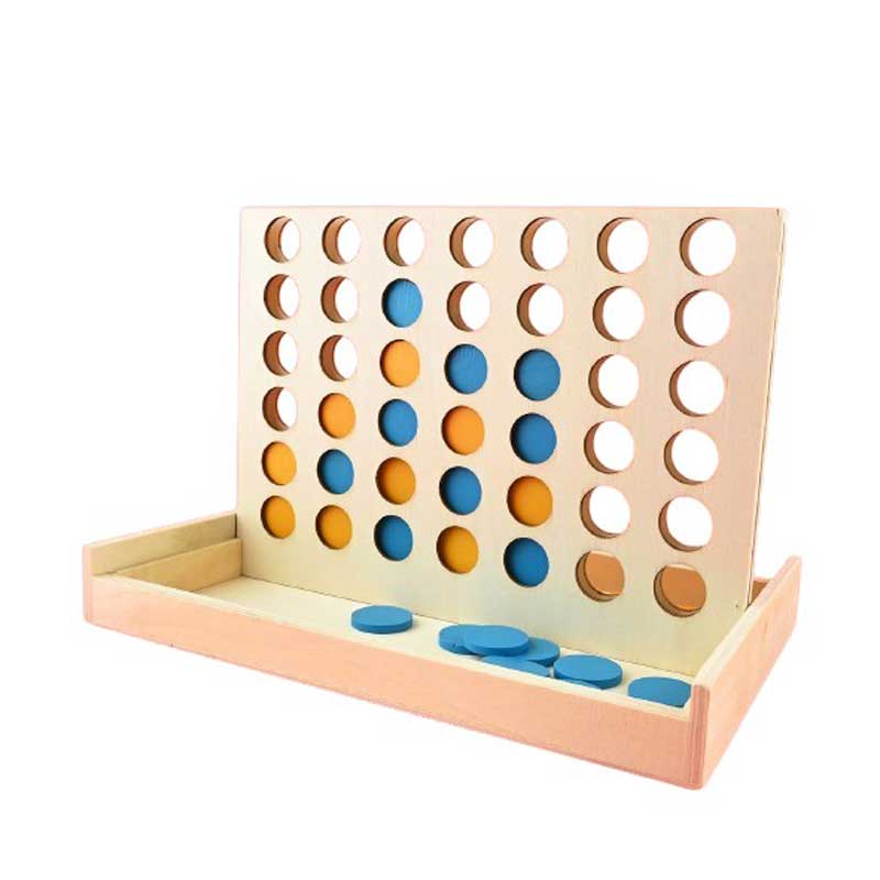 Логическа дървена игра с пулове