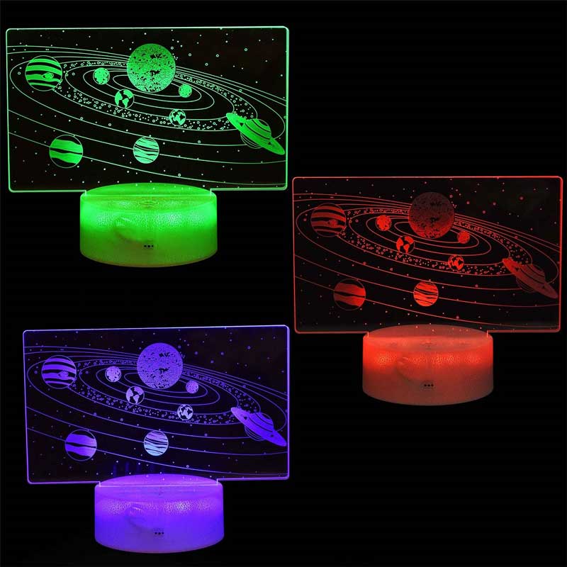 Нощна детска 3D LED лампа