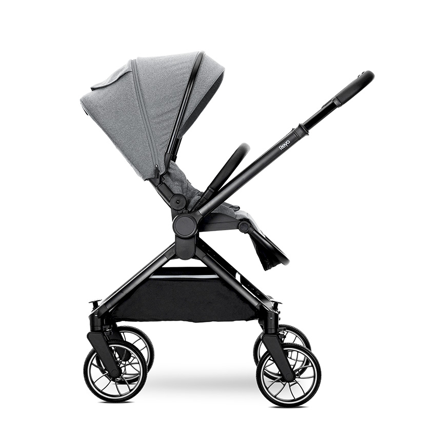 Д.КОЛИЧКА REYA 2in1 GREY до 22 кг кош за новороден - Image 5
