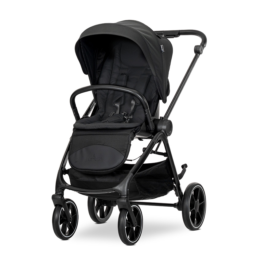 Д.КОЛИЧКА VENICE 2в1 до 22 кг BLACK с кош за новор