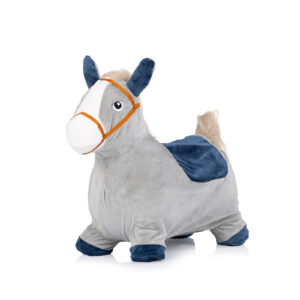 Детско подскачащо конче със звук сиво