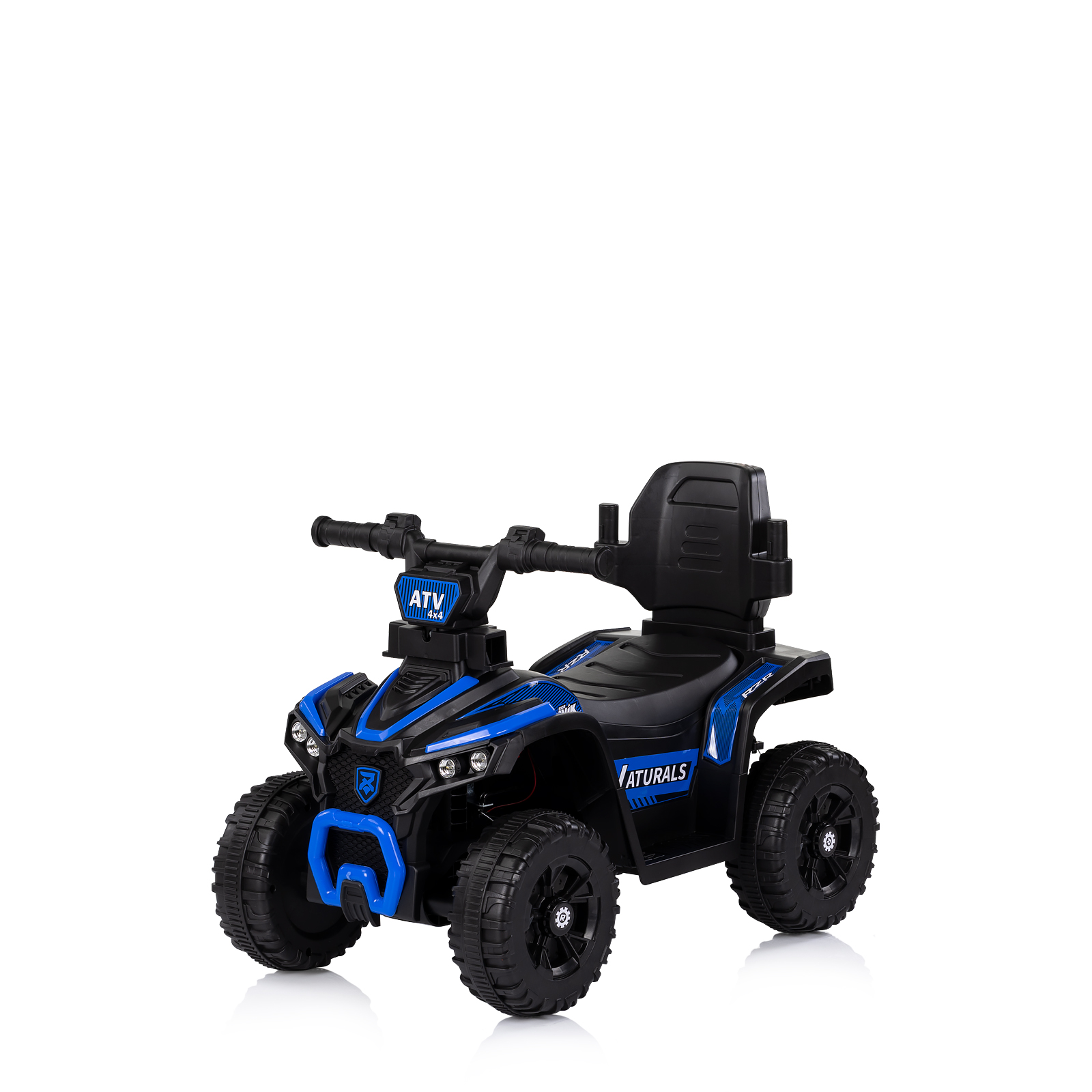 Количка за яздене с дръжка "ATV" синя - Image 3