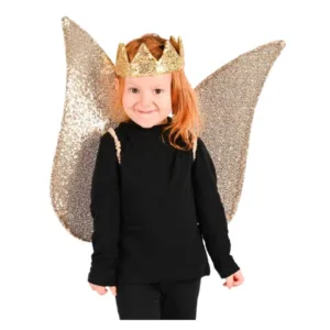 Блестящи златни крила с пайети за приказни превъплъщения