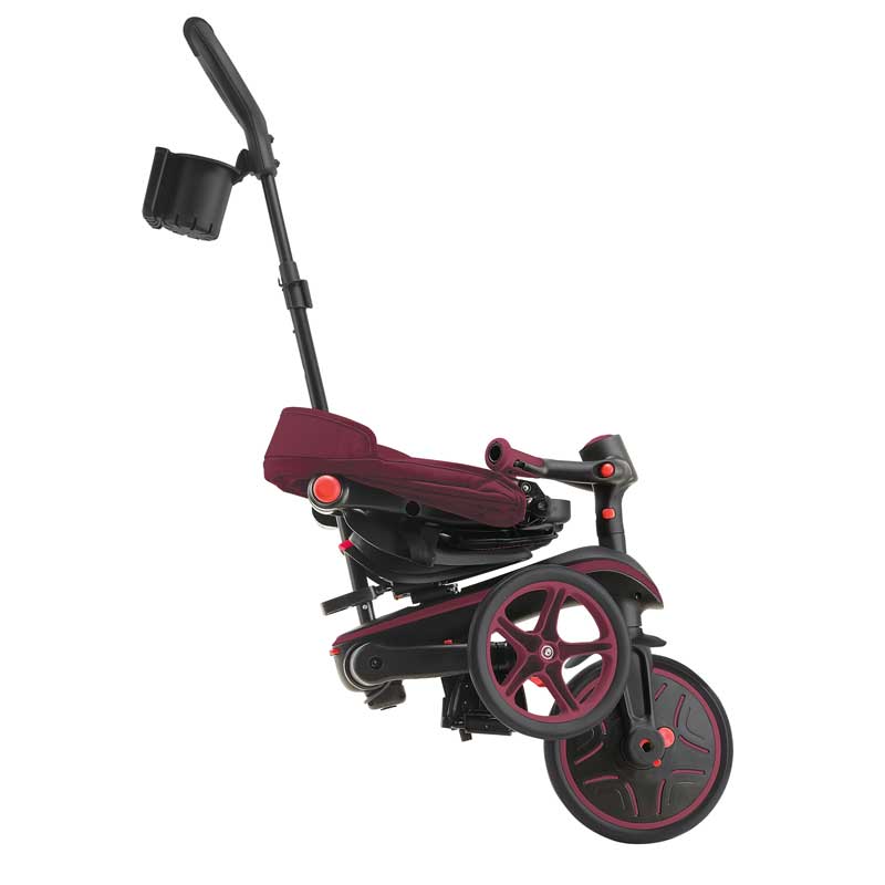 Детска триколка 4 в 1 GLOBBER EXPLORER TRIKE FOLDABLE, сгъваема, цвят бургунди - Image 6
