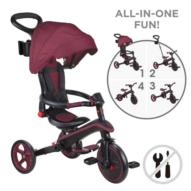 Детска триколка 4 в 1 GLOBBER EXPLORER TRIKE FOLDABLE