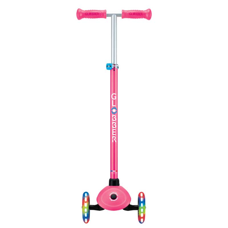 Детска тротинетка с 3 светещи колела GLOBBER PRIMO PLUS LIGHTS, розова - Image 5