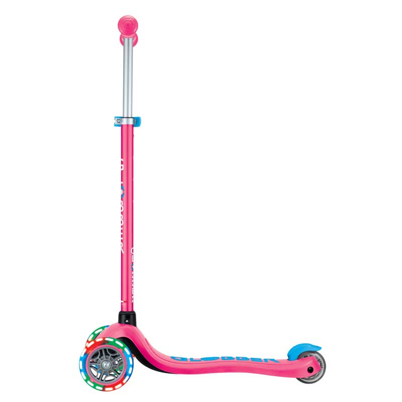 Детска тротинетка с 3 светещи колела GLOBBER PRIMO PLUS LIGHTS, розова - Image 6