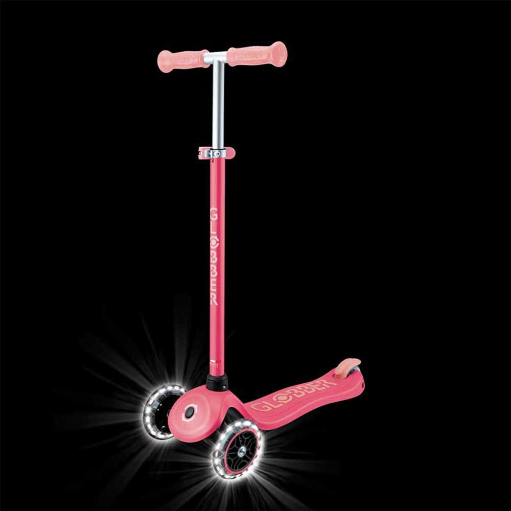 Детска тротинетка със светещи колела PRIMO PLUS GLOW LIGHTS, корал - Image 7