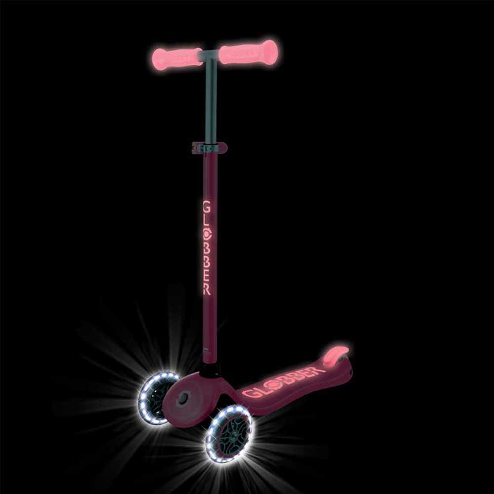 Детска тротинетка със светещи колела PRIMO PLUS GLOW LIGHTS, корал - Image 8
