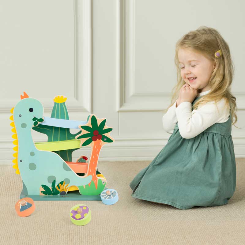 Дървена играчка - пързалка Динозавър Classic World - Image 5