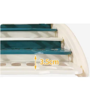 Комбинирана детска етажерка за книги и играчки - зелена