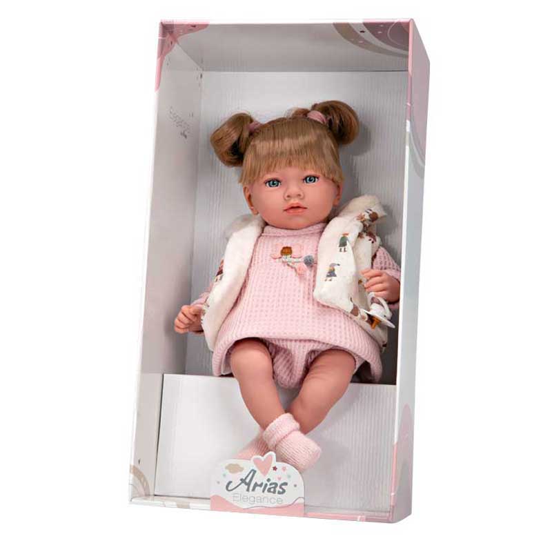 Кукла Ария в розово, която се смее - 40 см - Image 3
