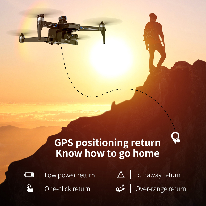 Професионален сгъваем дрон с GPS, сензори за препятствия и 4K камера - Image 6