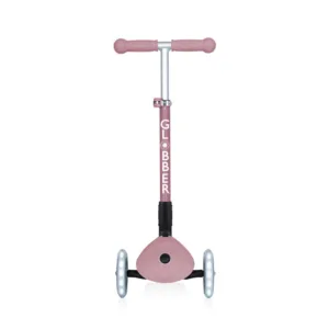 Сгъваема еко тротинетка с 3 колела GLOBBER JUNIOR FOLDABLE LIGHTS ECOLOGIC – цвят бери
