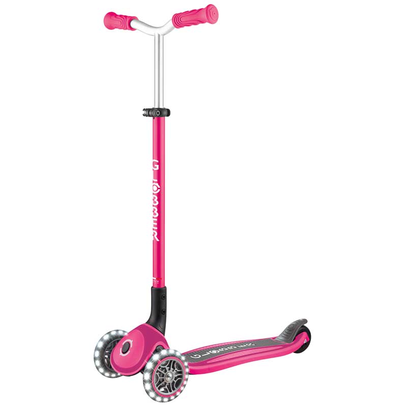 Сгъваема тротинетка с три колела Globber Master lights - розова - Image 6