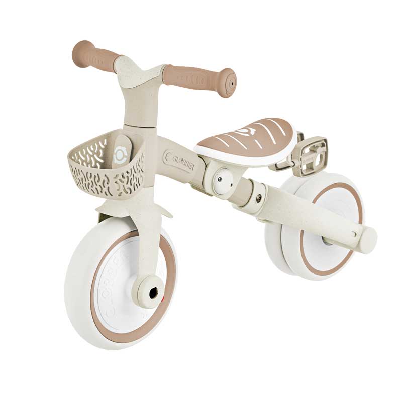 Триколка с родителски контрол 3 в 1 GLOBBER LEARNING TRIKE PLUS ECOLOGIC, бежова - Image 3