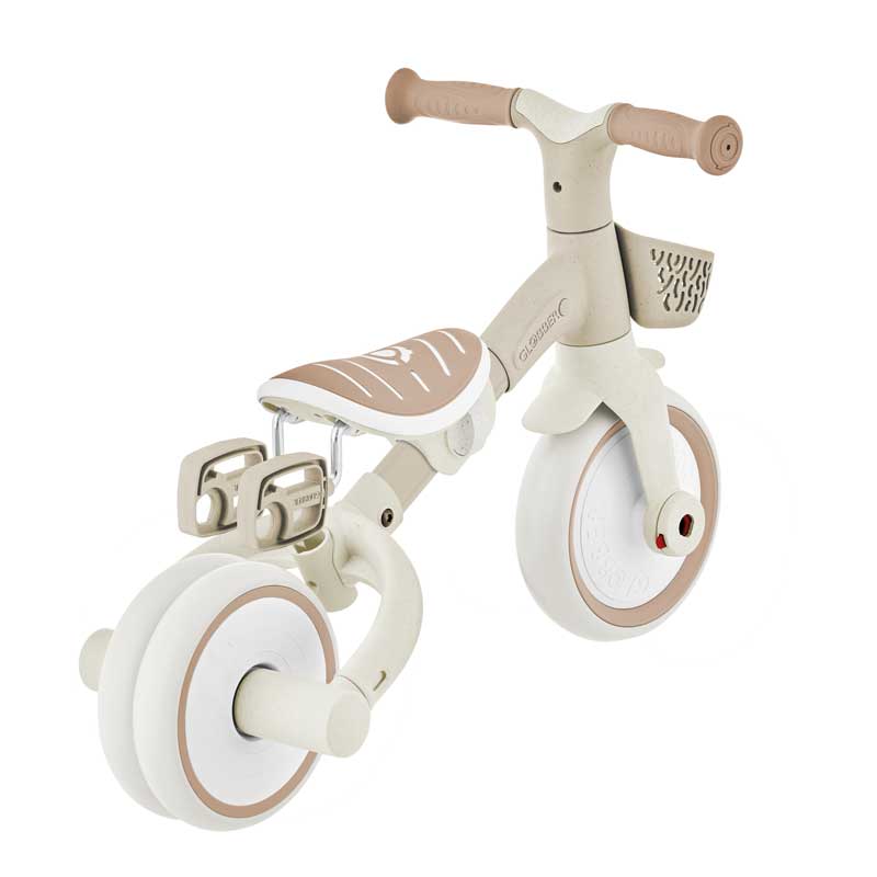 Триколка с родителски контрол 3 в 1 GLOBBER LEARNING TRIKE PLUS ECOLOGIC, бежова - Image 8