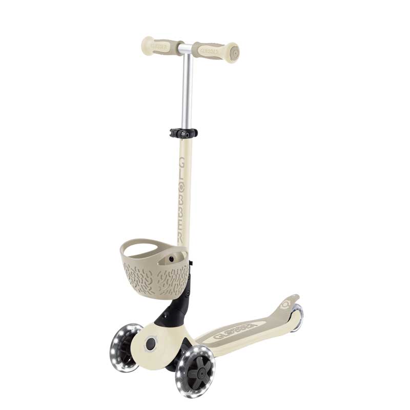 Тротинетка 5 в 1 GLOBBER BABY LEARN 360° FLASH LIGHTS - бежова - Image 4