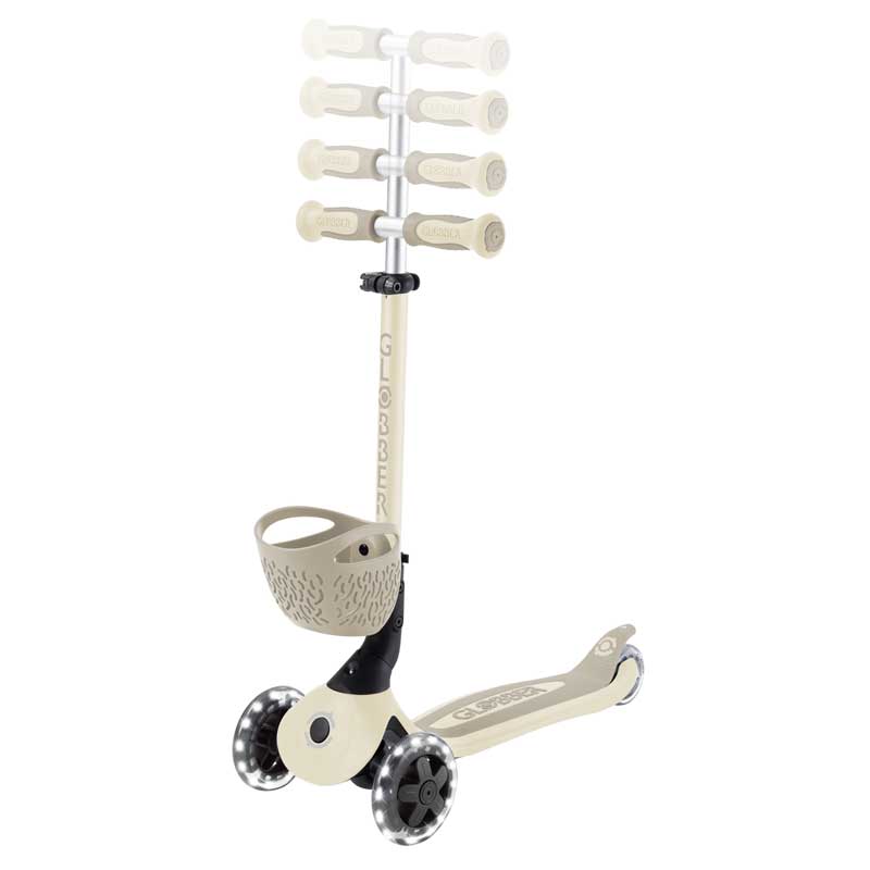 Тротинетка 5 в 1 GLOBBER BABY LEARN 360° FLASH LIGHTS - бежова - Image 5