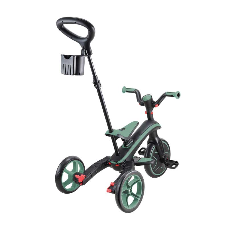 Детска триколка 4 в 1 GLOBBER EXPLORER TRIKE FOLDABLE, сгъваема, цвят маслина - Image 17