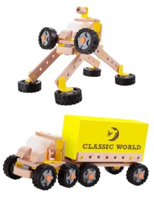 Дървен конструктор Камион - Робот
