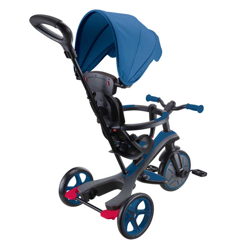 Триколка 4 в 1 GLOBBER EXPLORER TRIKE със сенник в кралско син цвят - Image 12