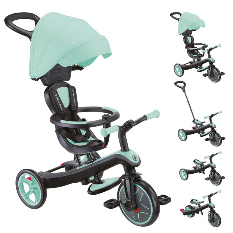 Триколка 4 в 1 GLOBBER EXPLORER TRIKE със сенник - ментово зелена - Image 17