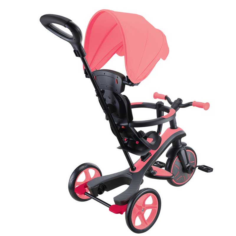 Триколка 4 в 1 GLOBBER EXPLORER TRIKE със сенник - розова - Image 12