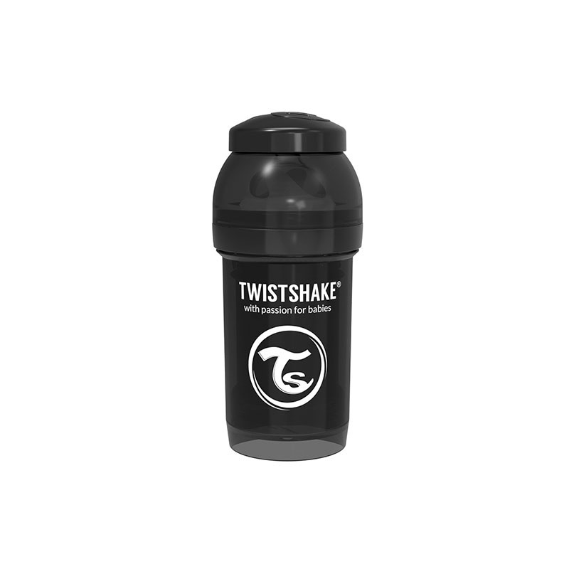 Шише против колики за бебета Twistshake 180 мл черно - Image 3