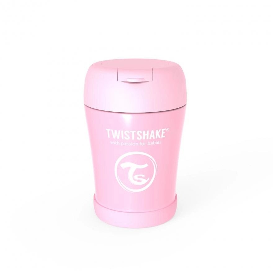 Insulated Food Container 350ml Pastel Pink - Image 3