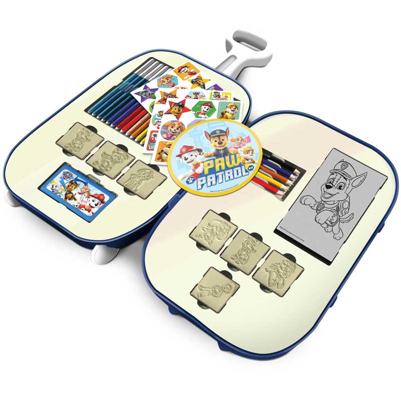 Детски комплект за рисуване Paw Patrol в куфарче на колелца с аксесоари - Image 2