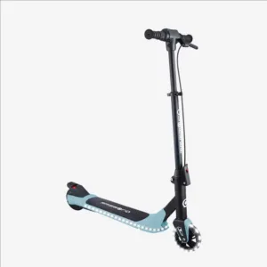 Електрическа тротинетка със светеща платформа и колела GLOBBER E-MOTION 8 - пастелно синя
