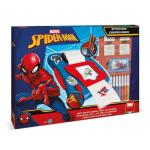 Комплект за създаване на стикери Spiderman с 12 флумастери