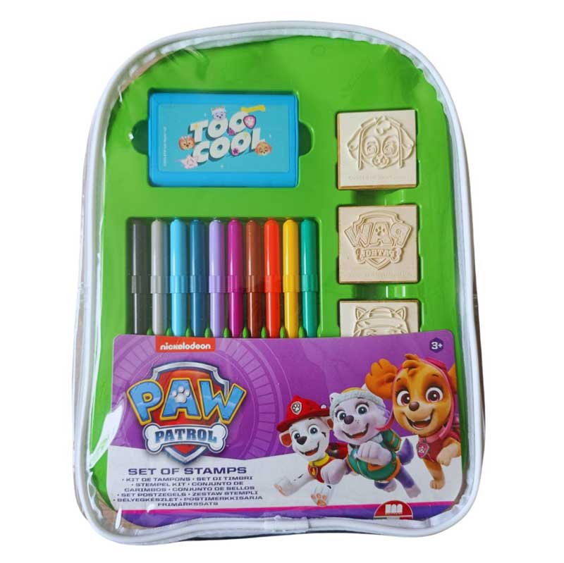 Творческа раница Paw Patrol Girl с 10 миещи се флумастера